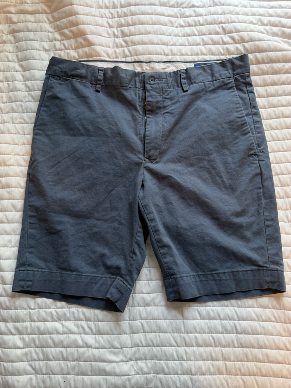 Polo by Ralph Lauren Charcoal Flat-Front Men's Shorts